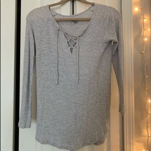 Aerie V-neck tied sweater